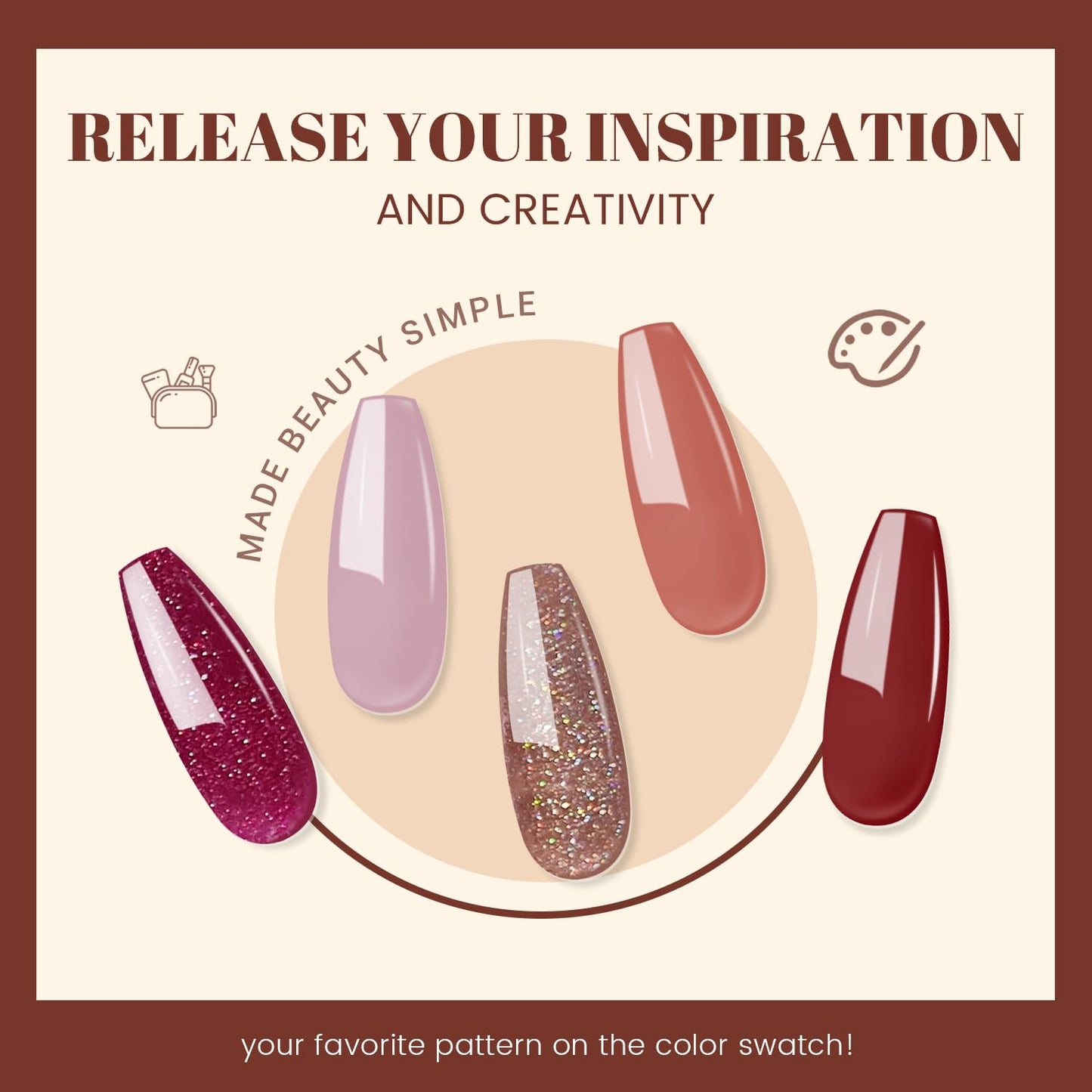 JEWHITENY 14 Pcs Poly Nail Gel Extension Kit With UV Light For Daily Nail Art DIY Home Salon Long Lasting And Durable Good Gift For women