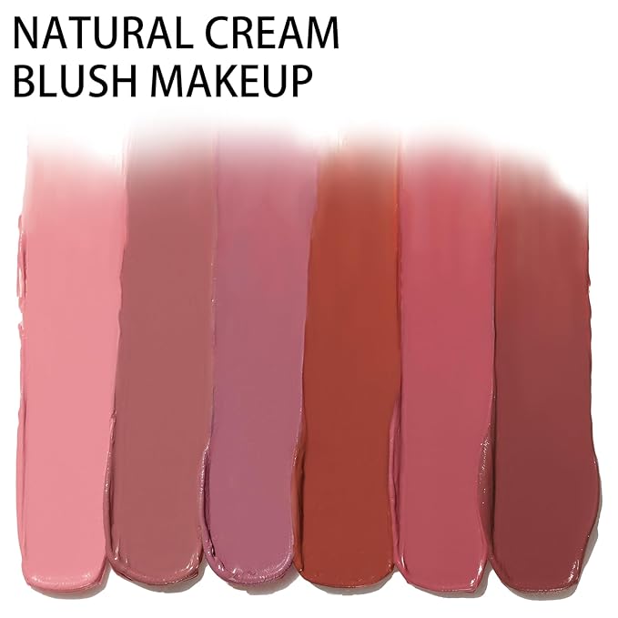2Pcs Cream Blush Makeup Stick,Monochromatic Multi-Stick Face Blush for Cheek,Lip and Eye,Matte and Dewy Finish for Long Wearing,Easy Application.BLISS