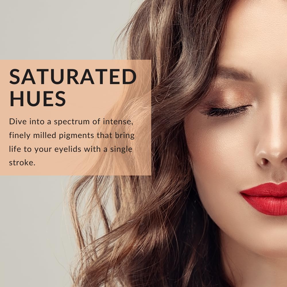 Color Me Beautiful Color Pro Single Eyeshadow, Full Pigment and Long-Lasting Pressed Powder, Cruelty-Free