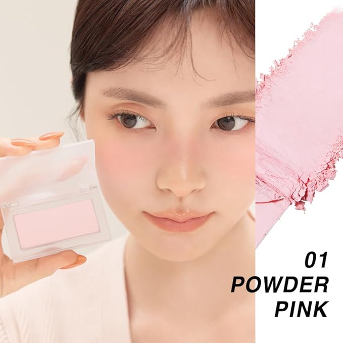 BBIA Ready To Wear Powder Cheek Blush 3 Color – Buildable & Blendable Soft Blush for Cheeks, Matte & Shimmery Finish, Lightweight, Long-Lasting, Vegan, Korea Face Makeup, 0.19oz (03 POWDER APRICOT)