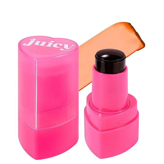 Water Jelly Tint Blush, 3-In-1 Multi-Use Blush Cream Blush Stick for Eyes, Cheeks & Lips, Hydrating & Bouncy Jelly Texture, Blends Perfect for Skin Portable Multipurpose Long Lasting Waterproof(05, s)
