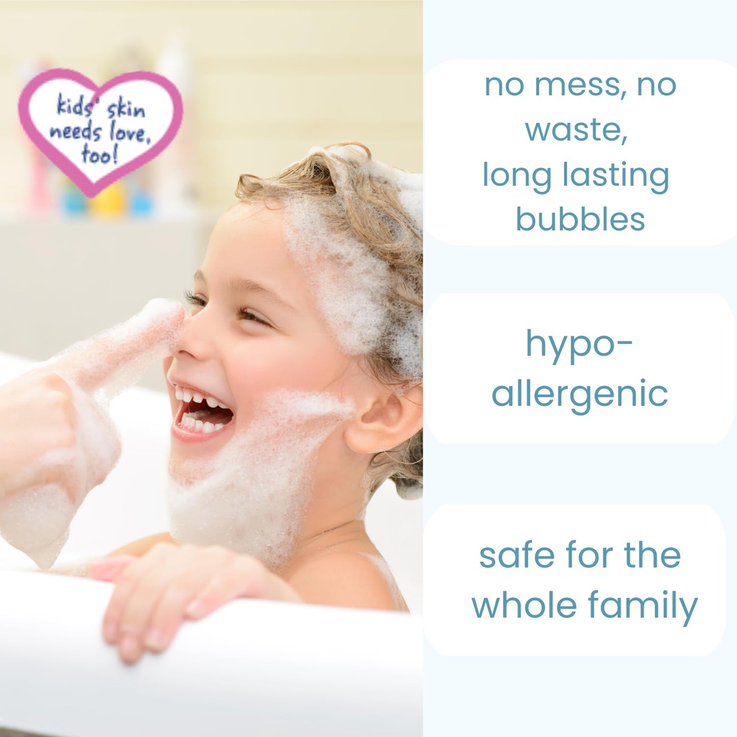 TruKid Bubble Podz Bubble Bath for Kids, Toddlers, & Babies, Tear Free Gentle & Refreshing Bath Bomb for Sensitive Skin with Natural Moisturizers, Non-Toxic, pH Balanced, Vanilla Scent (60 Podz)