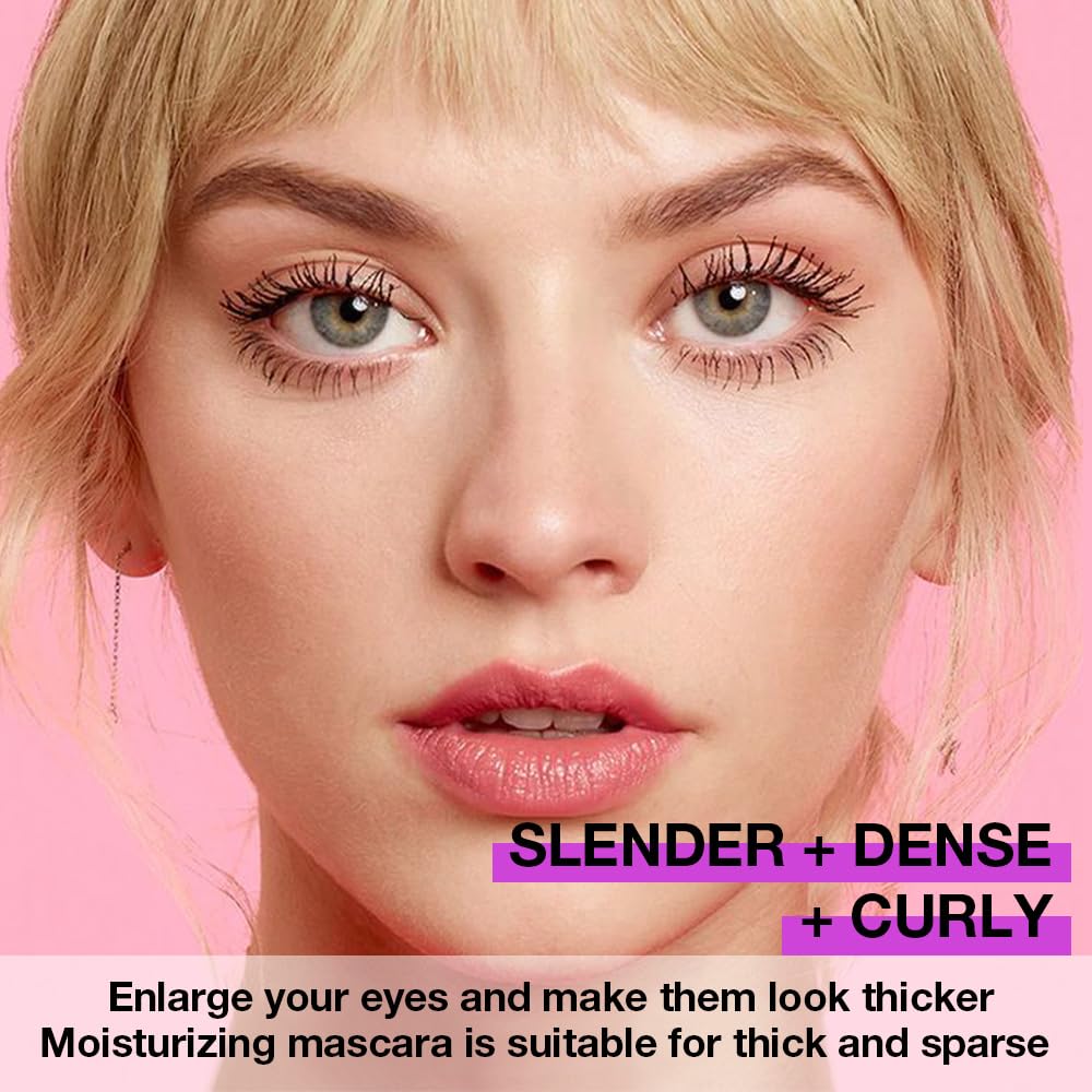 5 PCS Black Voluminous Original Volume Building Mascara Makeup, Lengthening, Defining, Curling, Multiplying, Buildable Formula,Cruelty Free,Waterproof Bulk Mascara Pack