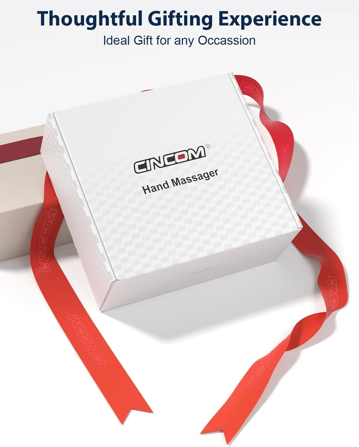 CINCOM Hand Massager - Cordless Hand Massager with Heat and Compression for Arthritis and Carpal Tunnel, Gifts for Women(Black)