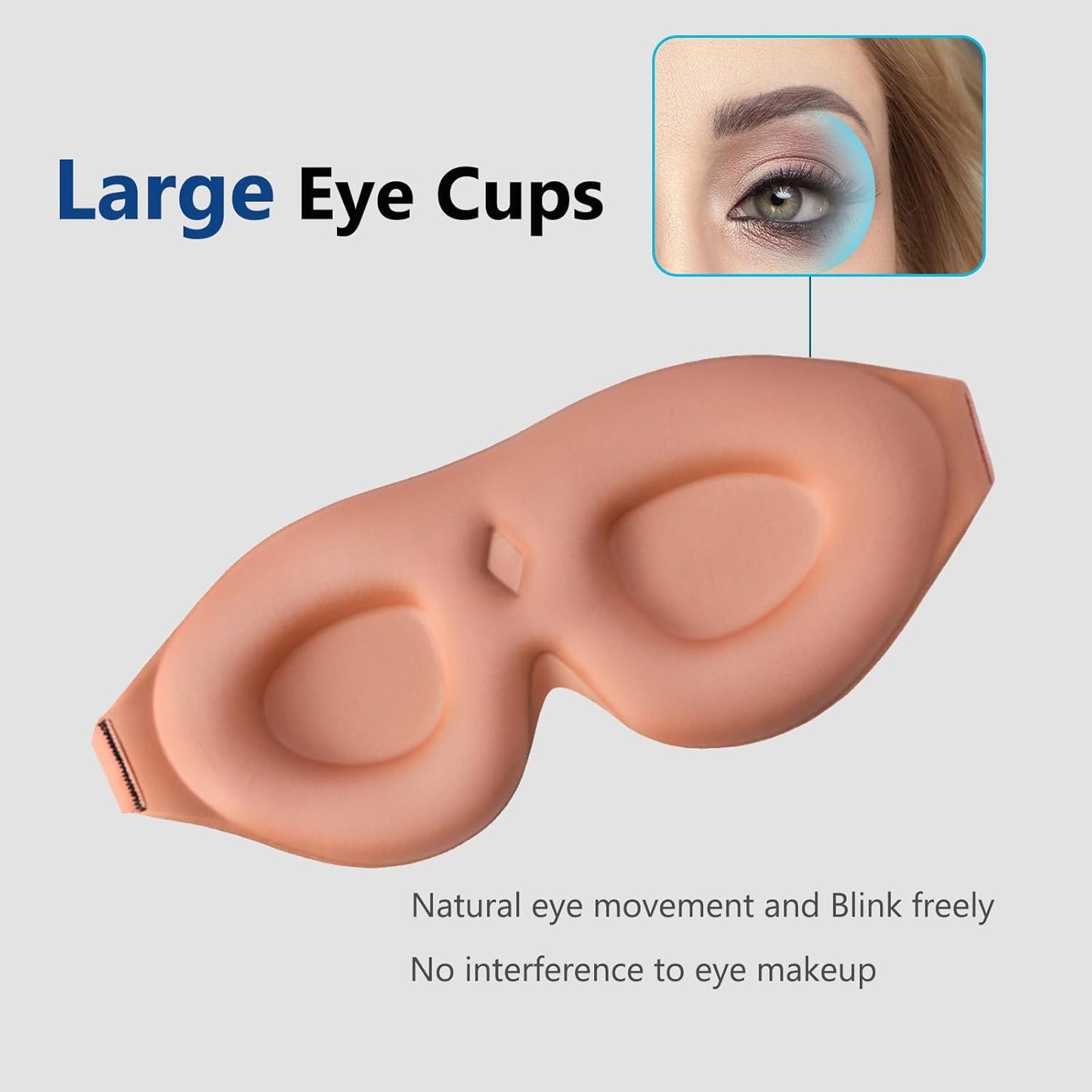 ALASKA BEAR 100% Blackout Sleep Mask for Women and Men, Vacuum-Sealed, Dusty Pink