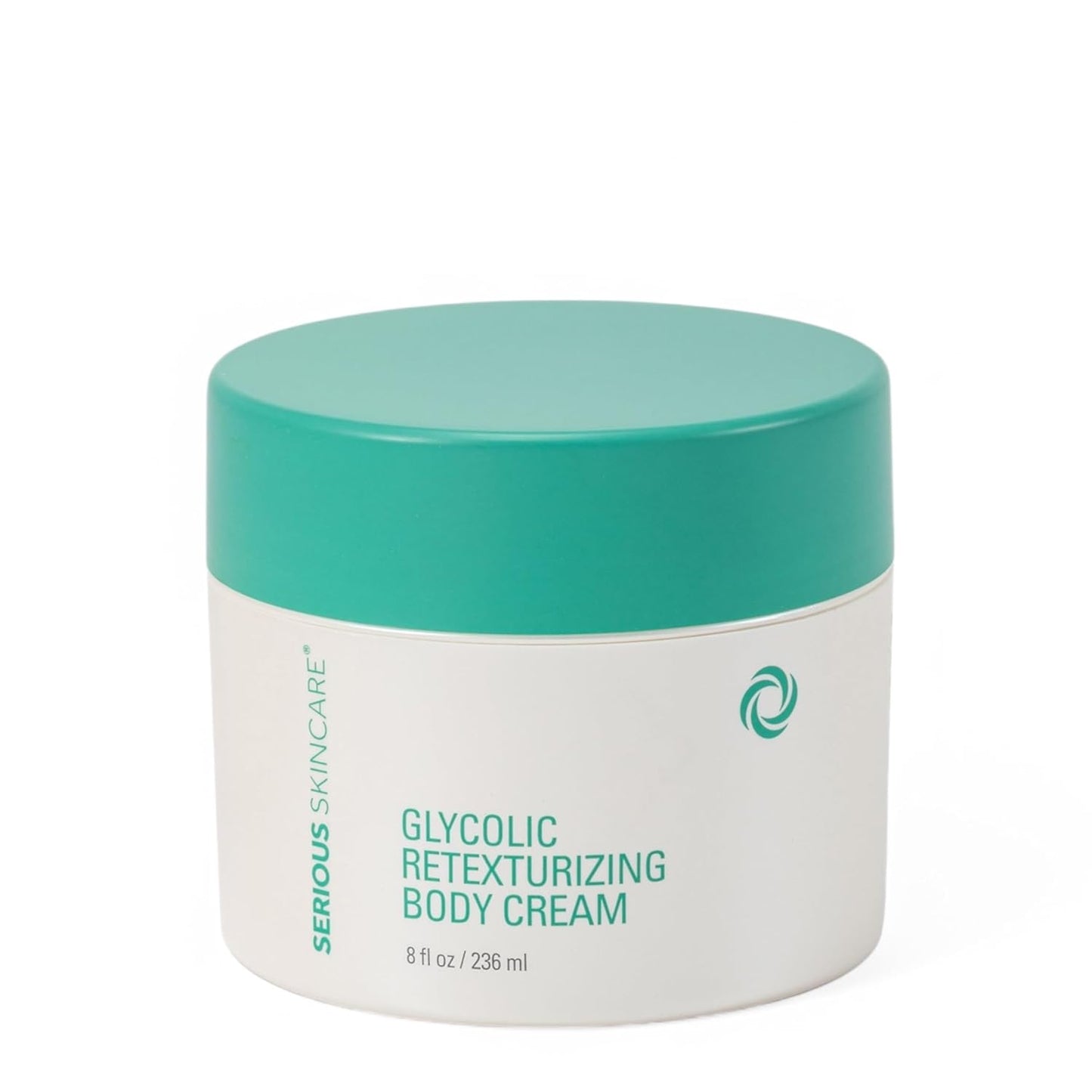 Serious Skincare - Glycolic Firming Retexturizing Body Cream - Moisturizing - Hydrating for Dry Skin - BODY FIT™ - For Crepey and Sagging Skin - Gentle Exfoliation for Smoother Skin - 8 Fl. Oz.
