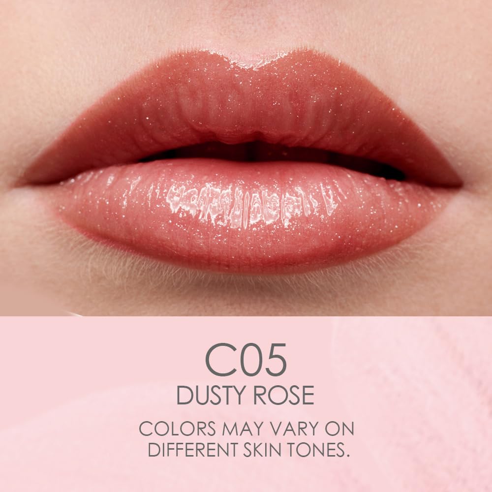 Catkin Lip Balm Color Tinted Changing Lipstick Ultra Hydrating Lip Moistrurizer Chapstick with Vitamin E Nourishing For Cracked & Dry Lips 0.12 oz C05 DUSTY ROSE