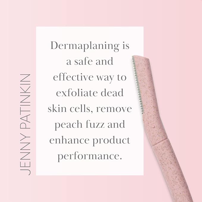 Dermaplaning Tool (3pcs) Set for Face, Expert Facial Razor for Women, Dermaplane Razor, Face Shaver for Women, Facial Dermaplaner, Peach Fuzz Remover, Exfoliated Skin & Hair Removal.