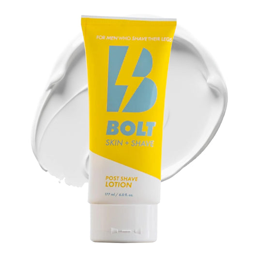 Post Shave Lotion for Men - Sandalwood & Bergamot Moisturizer with Cooling Menthol - Soothes, Hydrates, and Refreshes Skin After Shaving - Ideal for Legs, Arms, and Body - 6 Fl Oz