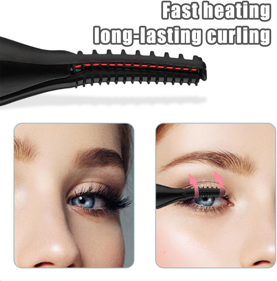 Peshoriadm Eyelash Curler, Electric Eyelash Curler Heated, 2025 New Heated Eyelash Curler with USB Charging, 3 Heat Modes and Smart Temperature Control, Natural Curling 24h Long-Lasting Curl (2Pcs-B)