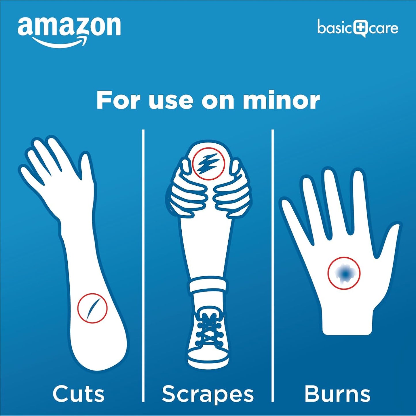 Amazon Basic Care Gauze Pads, 4x4 inches Sterile Medical Wound Dressing Sponges for Cleaning, Covering, & Cushioning Cuts & Minor Injuries, 50 Count (Pack of 1), (Previously All Health)