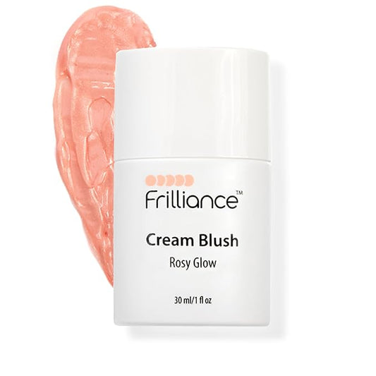 Frilliance Hydrating Cream Blush, Sheer Rosy Glow Tint, Cruelty Free Hypoallergenic for Teens of All Skin Types, 30 ml / 1 fl oz