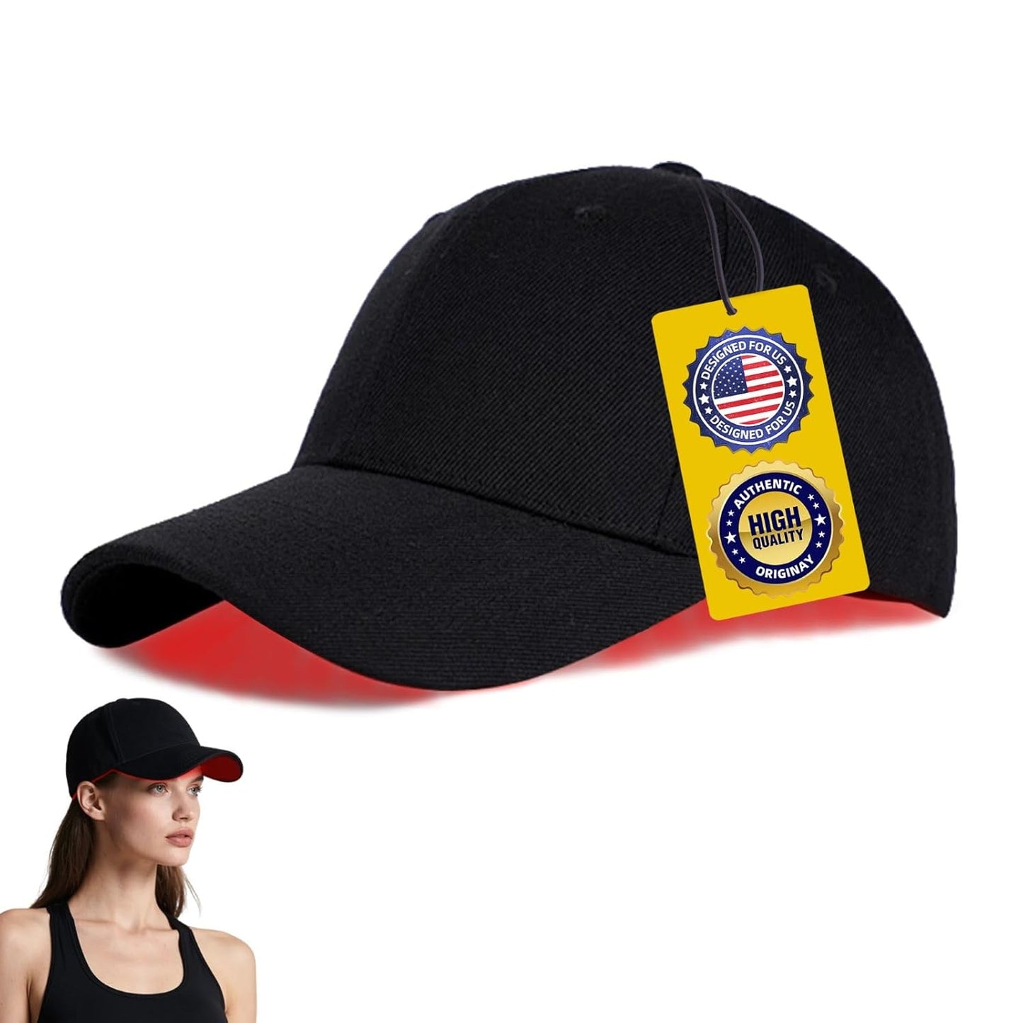 Red Light Therapy for Hair Growth, Breathable Cap Panels with Quick-Release Function