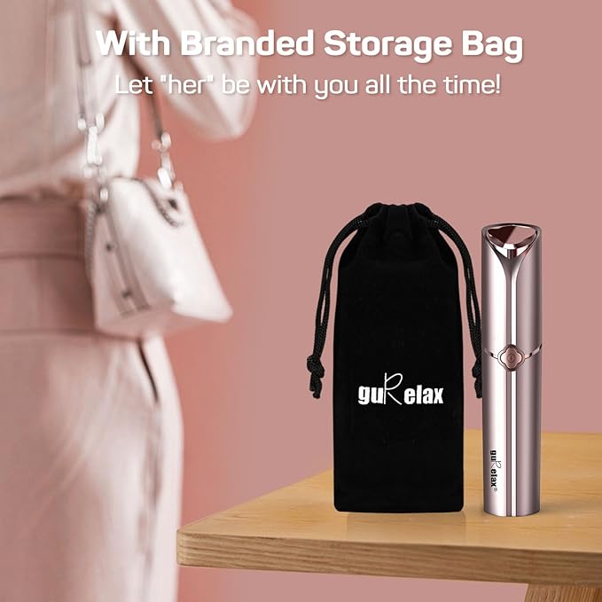 Facial Hair Removal for Women(as seen on tv), Gurelax Rechargeable Facial Hair Remover, Hair Removal Device for Face, Lip, Chin