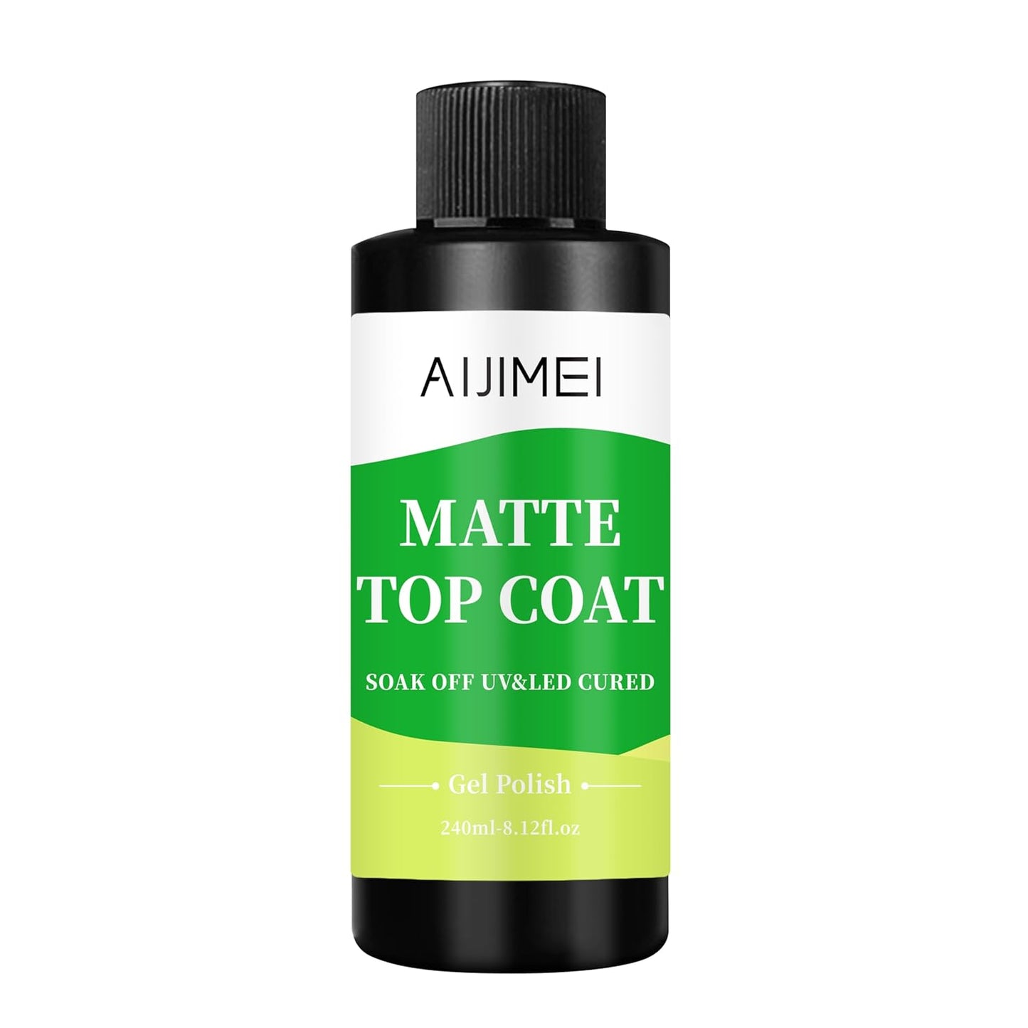AIJIMEI Elegant Satin Matte Top Coat for Nails Finish Nail Polish Matte Nail Top Coat, Long-Lasting Nail Polish Matte Top Coat & Quick-Dry Top Coat Satin Matte TopCoat 8 Fl Oz