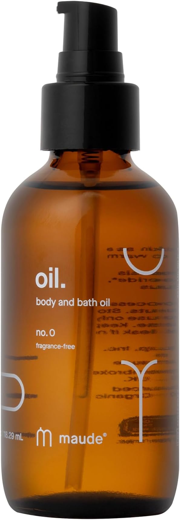 Maude Oil No. 0 - Hydrating Organic Massage + Body Oil - Skin Moisturizer with Organic Jojoba, Coconut & Castor Oil - Rich in Vitamin B + Vitamin E (4 fl oz)
