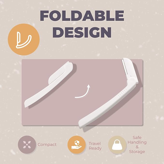 Dermaplaning Tool (9 Count) – Easy to Use Dermaplane Razor for Face – Precision Facial Razor for Eyebrows & Peach Fuzz - Gentle Exfoliating Shaver for Smooth, Radiant Skin