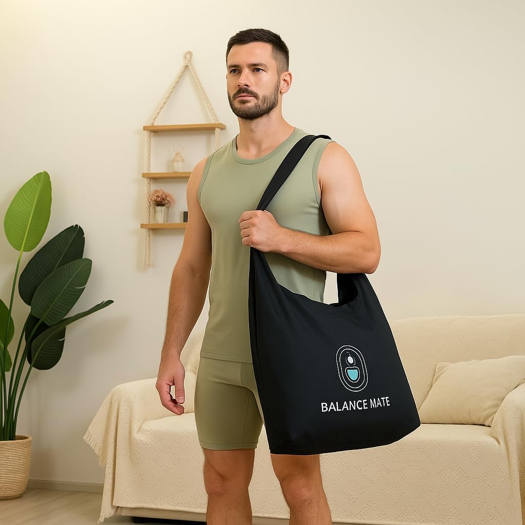 Acupressure Mat & Pillow – Pain Relief and Relaxation Kit for Back, Neck, and Sleep, Suitable for Yoga, Meditation, or Daily Use (Deep Black).