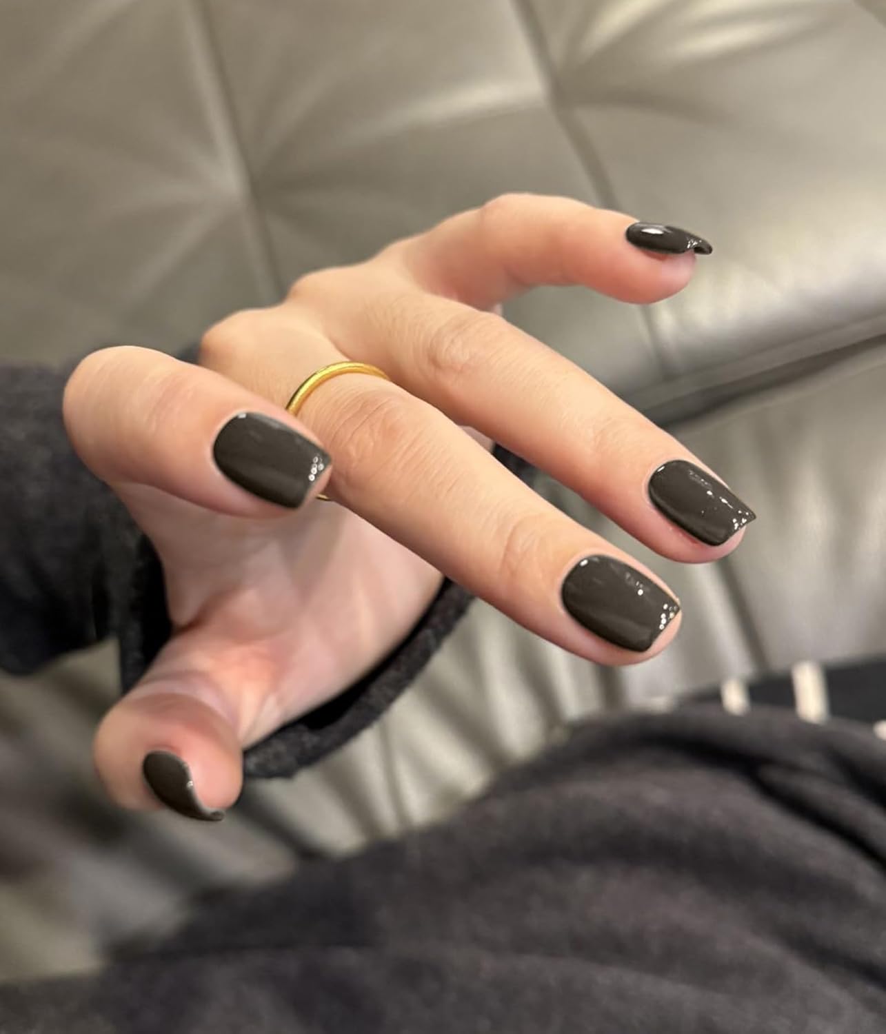 Nail Polish Strips - 22 Pcs Salon Quality Gel Nail Stickers - Long Lasting Wraps (Ethereal Pine Green)