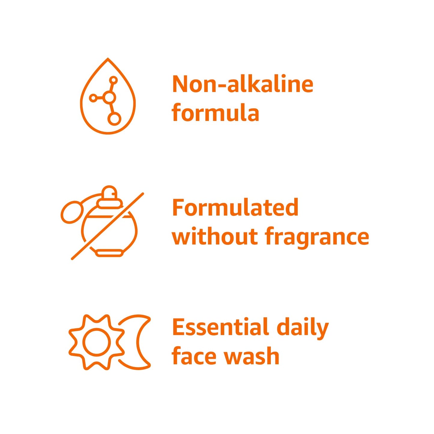 Amazon Basics Daily Facial Cleanser For Gentle Skin, Unscented, 16 Fl Oz (Pack of 1)