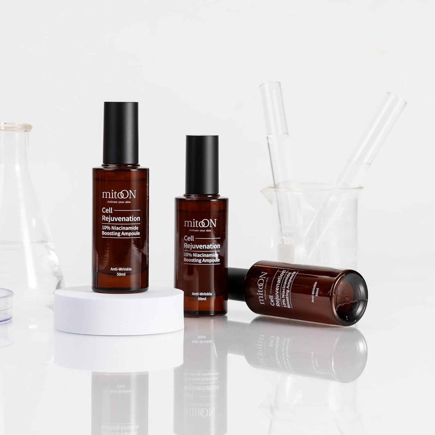 Mito-on Cell Rejuvenation Anti-Aging Serum, 50ml / 1.69 fl.oz –10% Niacinamide, Vitamin B3 and Antioxidants, Centella + EGF for Anti-Aging, Wrinkle Reduction, Pore minimization, Korean Skin Care