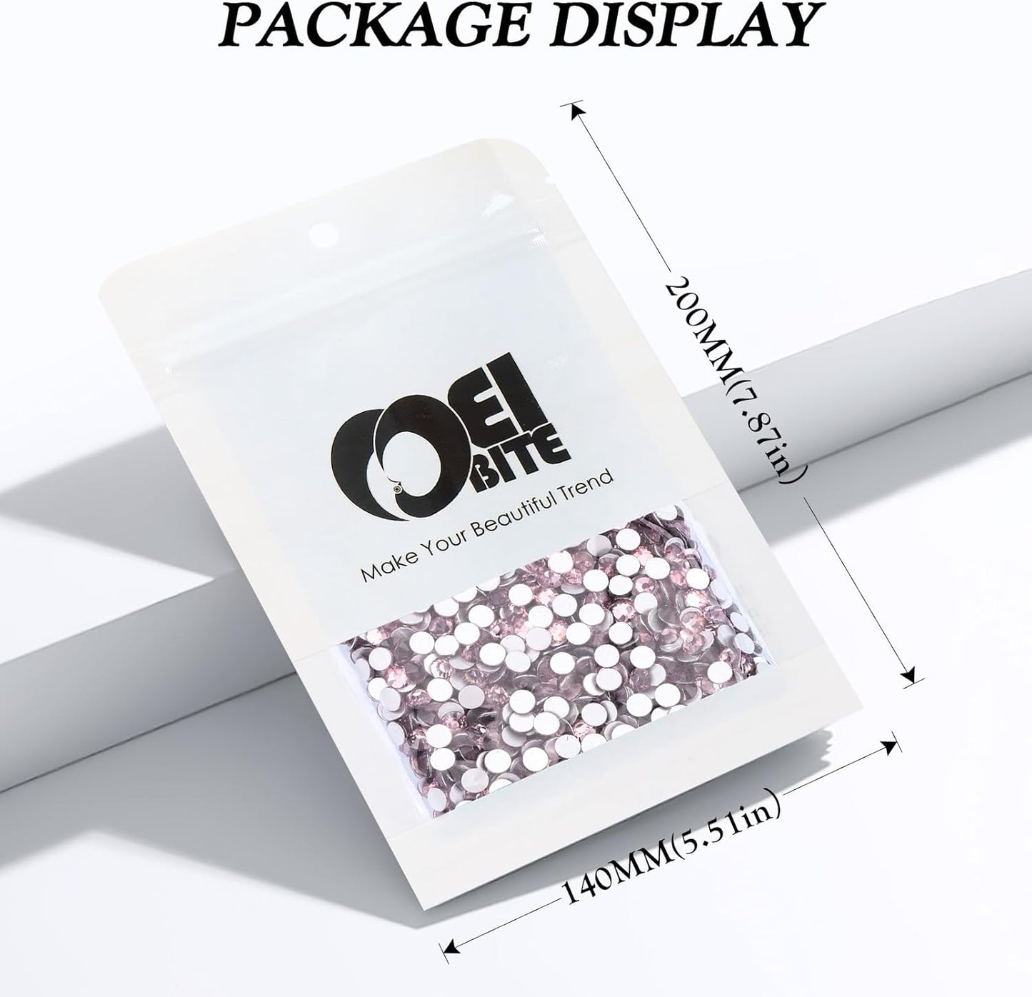 Light Amethyst Flatback Rhinestones, Glass Rhinestones for Nail Art and Craft, Glue Fix, Loose Crystal Gemstones(Lt.Amethyst, SS30, 576pcs, 6.4-6.6mm)