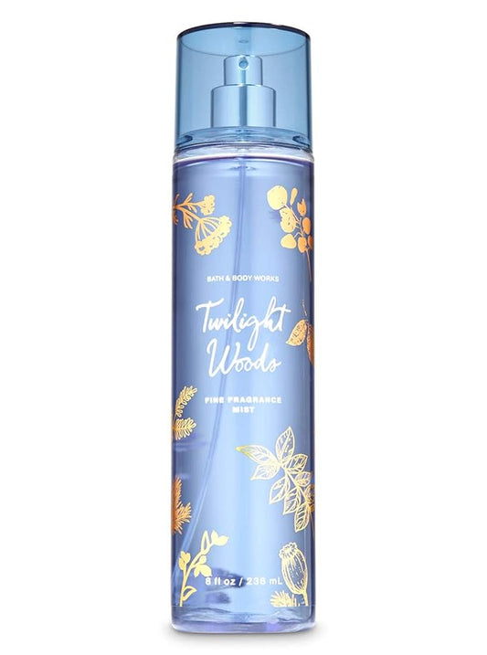 Bath Body Works Twilight Woods 8.0 oz Fine Fragrance Mist (Version may vary Red/Blue)