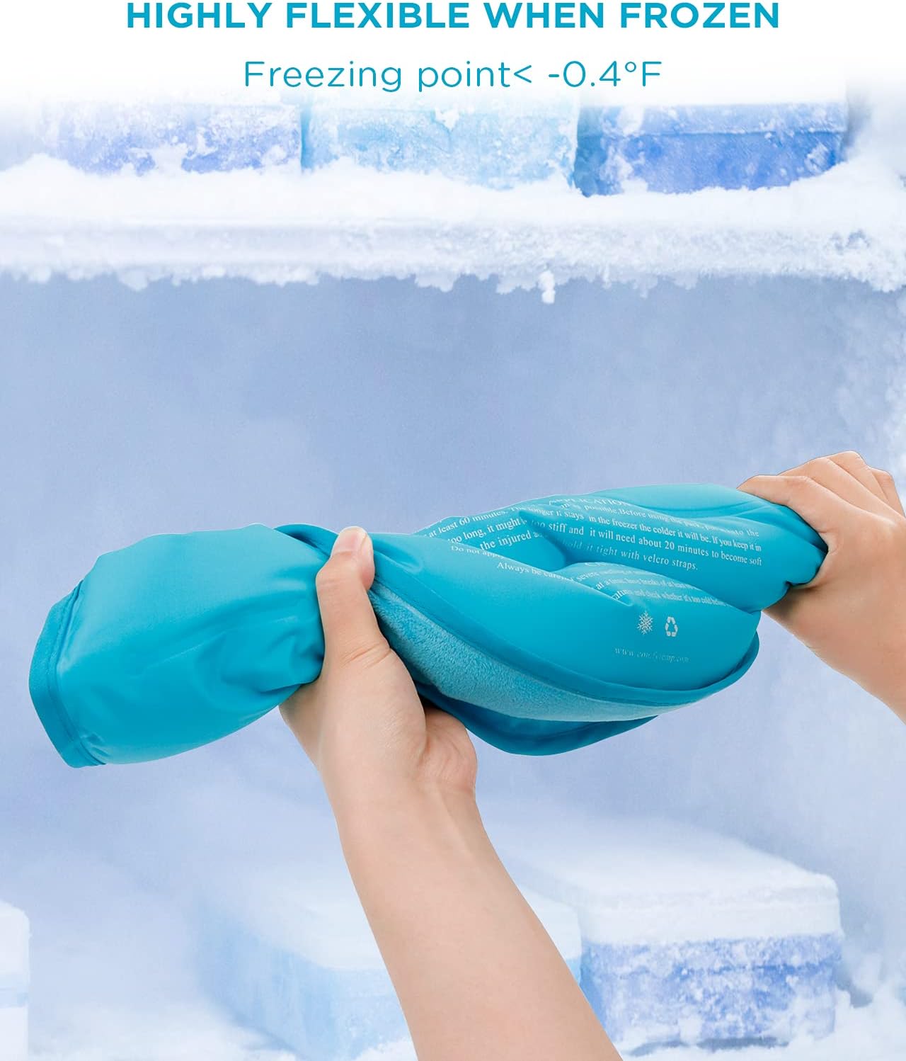 Comfytemp Ice Pack for Neck Shoulders Pain Relief, Resuable Large Gel Shoulder Cooling Wrap for Upper Back, Cold Compress Physical Therapy for Cervical Injuries, Men Women Gift