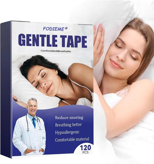Mouth Tape for Sleeping (120-Pack) Gentle Transparent Premium Tape Breathable Strips-Pain Free Removal-Adhesion Skin-Breathable and Hypoallergenic