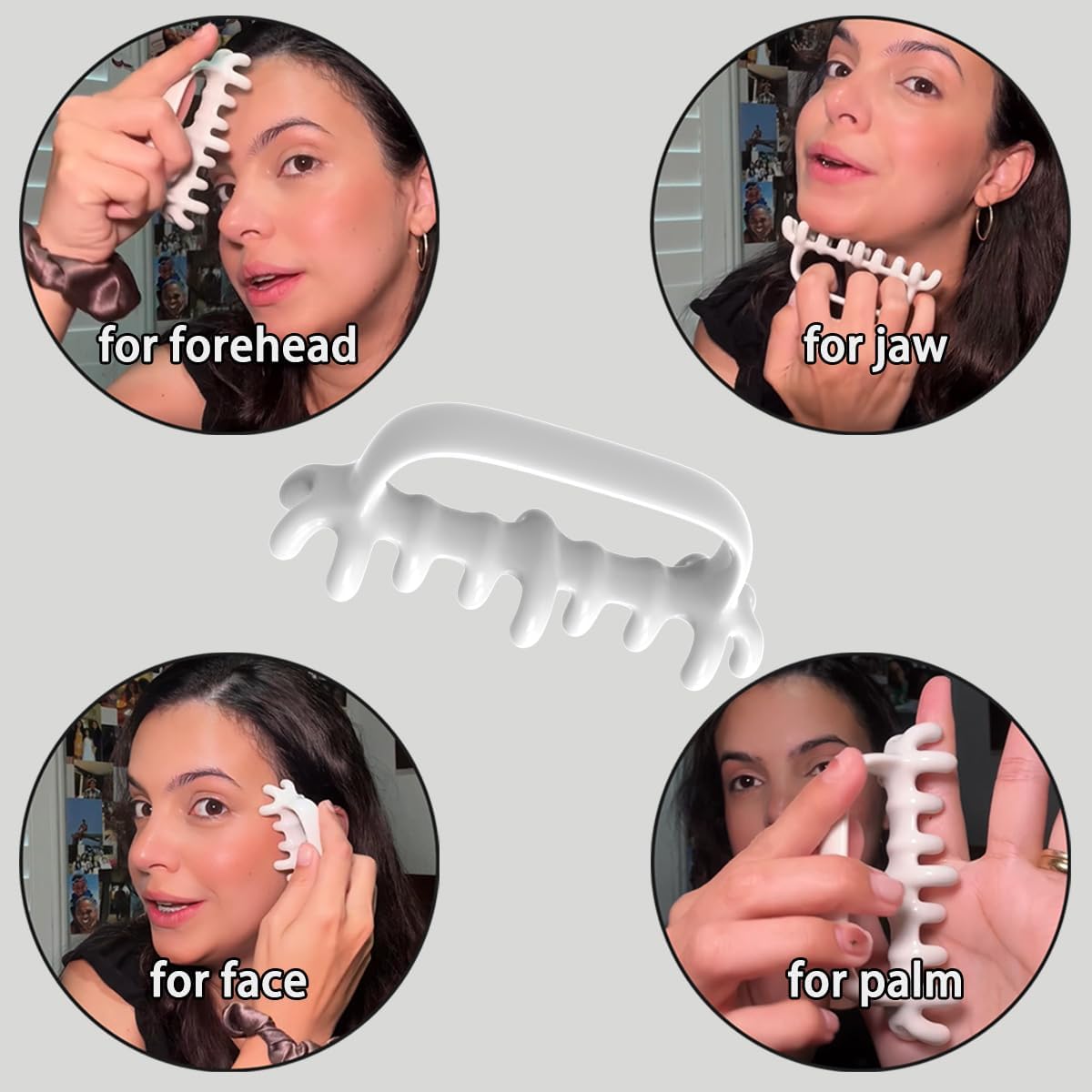 DARKRING Pressure Point Massage Tool - gua sha Facial and Trigger Point Tissue Massage Tool for Fascia Relief Blaster Set