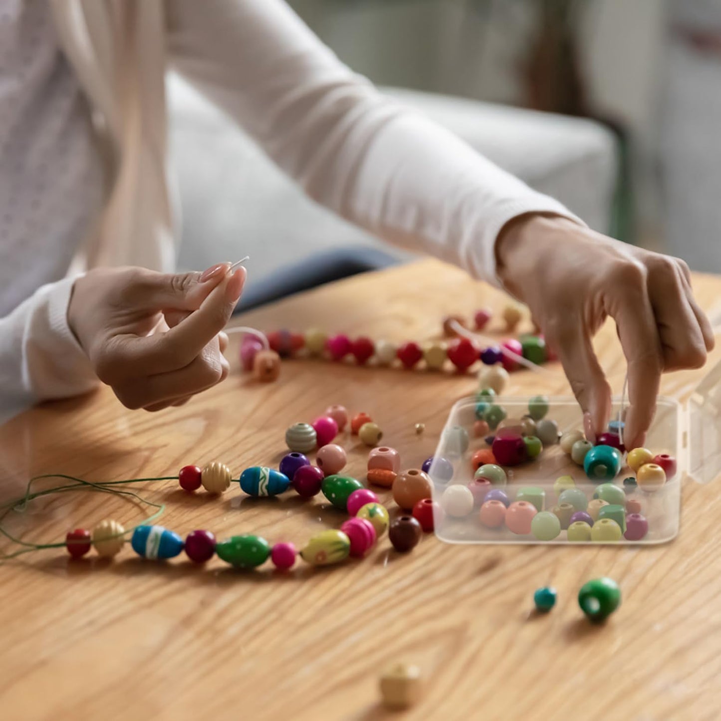 24-Pack Small Clear Plastic Storage Box with Lid - Durable Organizer and Storage Bins for Crafts, Art Supplies, Jewelry, and Tools - Compact, Stackable, and Portable (4.92 x 4.92 x 1.4 Inches)