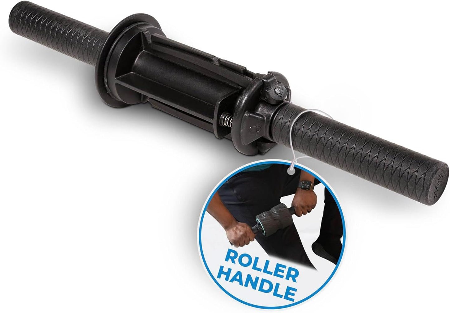 Chirp Focus Muscle Roller Handle, Muscle Roller Handle for Deeper Massage, Deep Tissue Rolling Massager for Neck, Shoulder, & Back Pain, Compatible with The 4-Inch Focus Wheel - 15.5" (39cm)