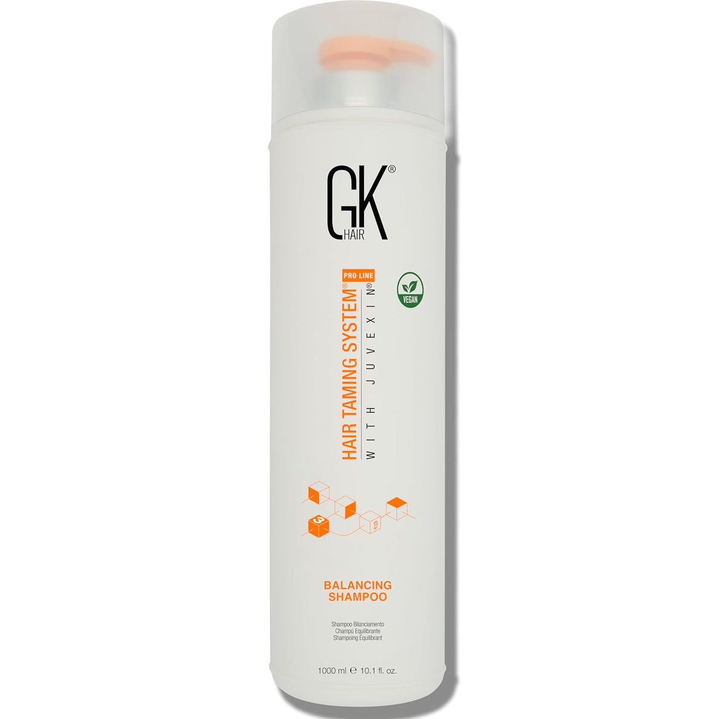 GK HAIR Balancing Shampoo Repairs Dry Damage For Oily Flaky Itchy Scalp Thinning Removes Impurities Deep Cleansing Natural Moisture Keratin Treatment Sulfate Parabem Free All Hair Types - 33.8 Ounce