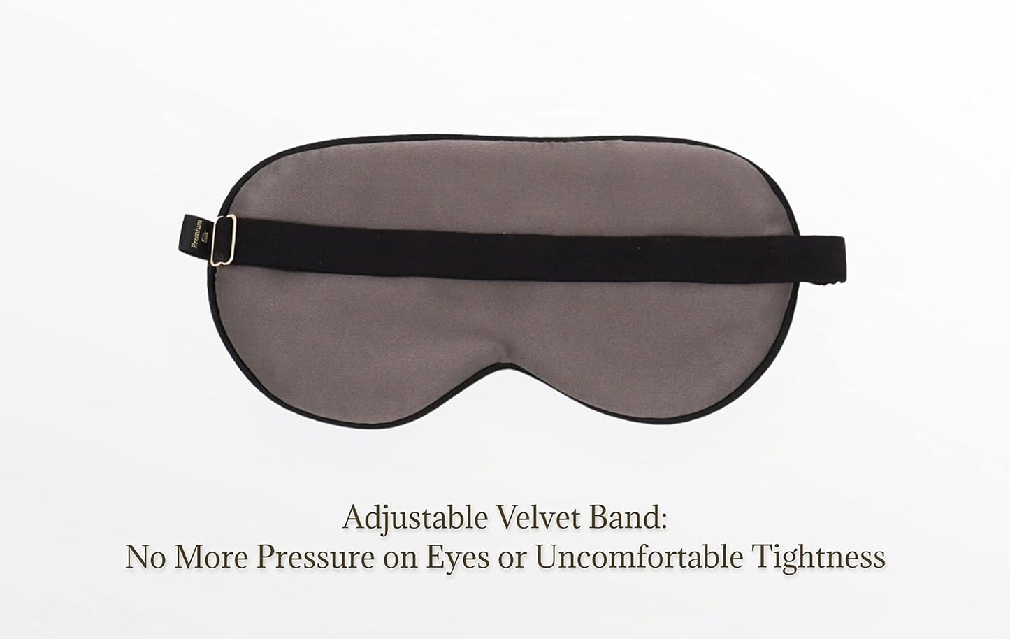 Premium 25 Momme Mulberry Silk Eye Mask for Sleeping (Midnight)