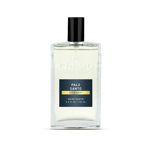 Cremo Cologne for Men - Palo Santo Mens Cologne Spray - A Combination of Bright Cardamom, Dry Papyrus and Aromiatic Palo Santo, Fragrances For Men, 3.4 Fl Oz