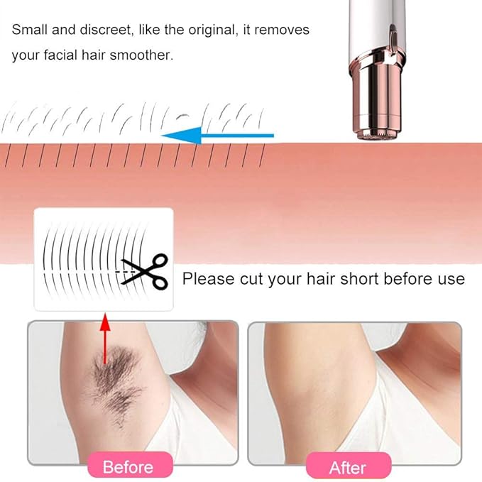 Facial Hair Remover Replacement Heads: Compatible with Finishing Touch Flawless Facial Hair Removal Tool for Women As Seen On TV 18K Gold-Plated Rose Gold (Generation 1 Single Halo)