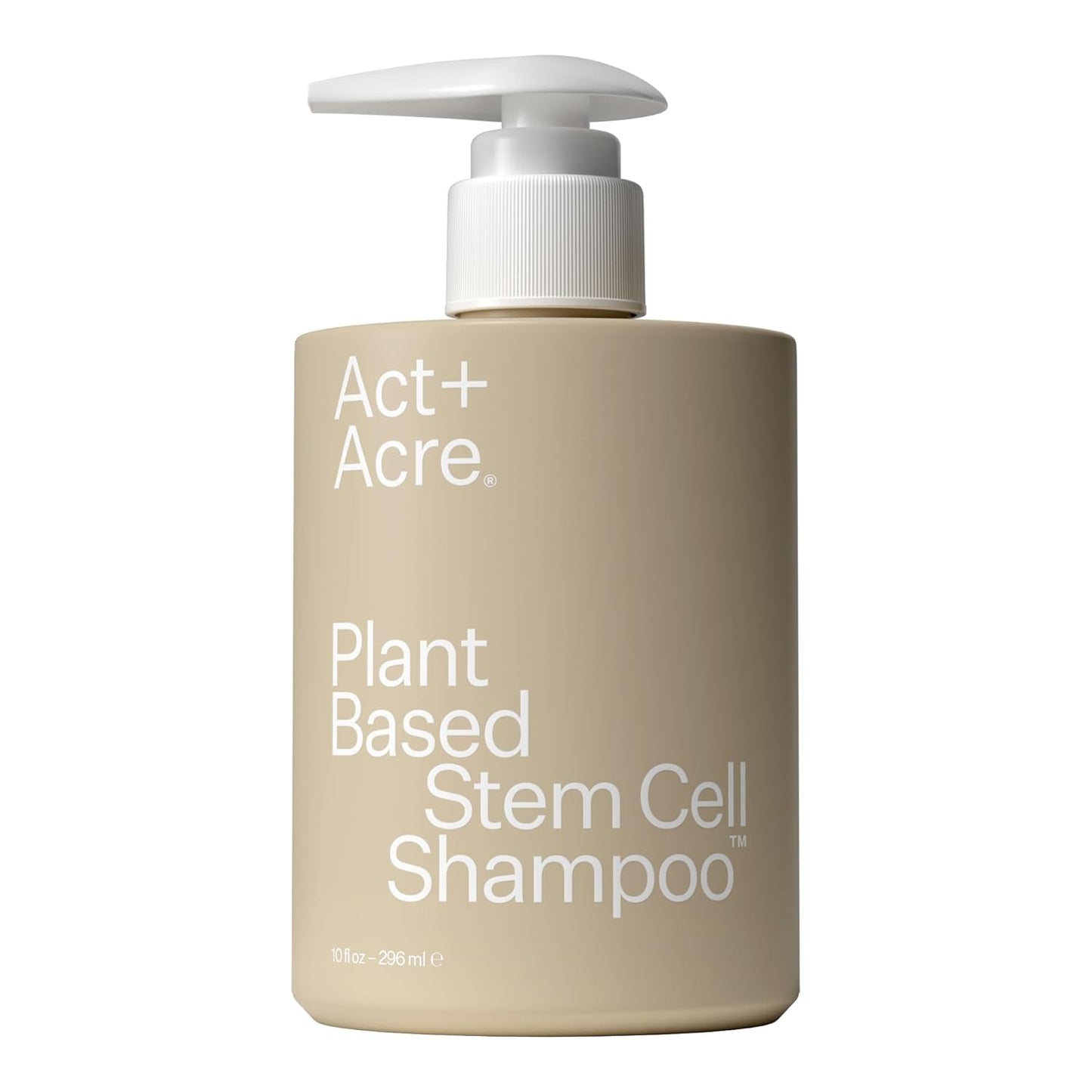ACT+ ACRE Stem Cell Shampoo | Boosts Density, Hydrates Scalp, Removes Build-Up | Thicker, Fuller Looking Hair | Swiss Apple Stem Cells, Caffeine, Hyaluronic Acid | Vegan, Cold Processed® | 10 Fl Oz
