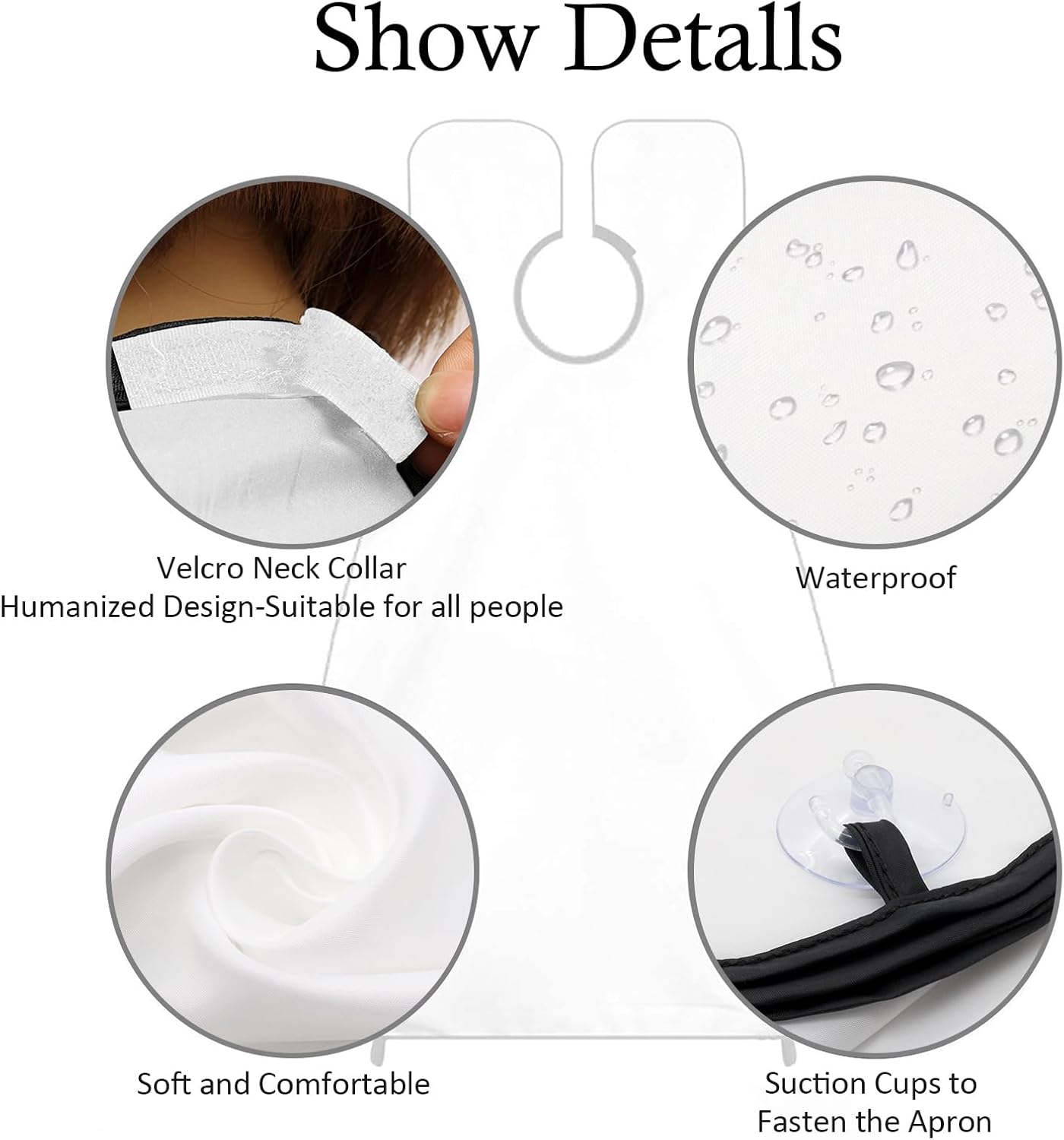 Beard Bib Apron, Beard Trimming Catcher for Men Shaving Hair Clippings Non-Stick Waterproof Grooming Cloth