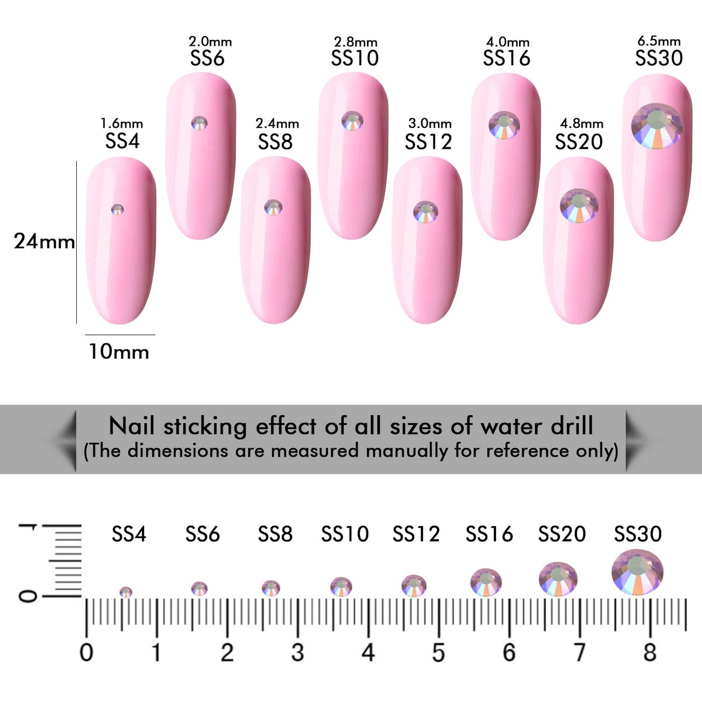 1440Pcs Light-Purple Ab Crystal Rhinestones,Glass Flatback Rhinestones Mini Gemstones for Nail Face Makeup Art Crafts Clothes Decoration -(SS6,2.0mm,Light-Purple Ab)