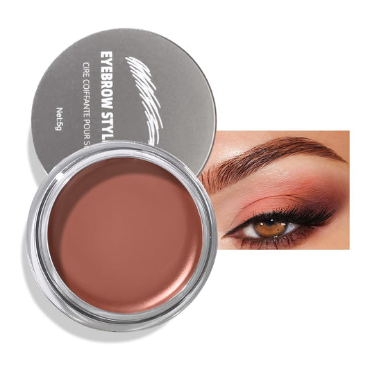 Brow Kit, Eyebrow Pomade,Eye Brow Contour Palette with Double-ended Eyebrow Brush, Full Defined Natural Brows, Long-Lasting Waterproof,03