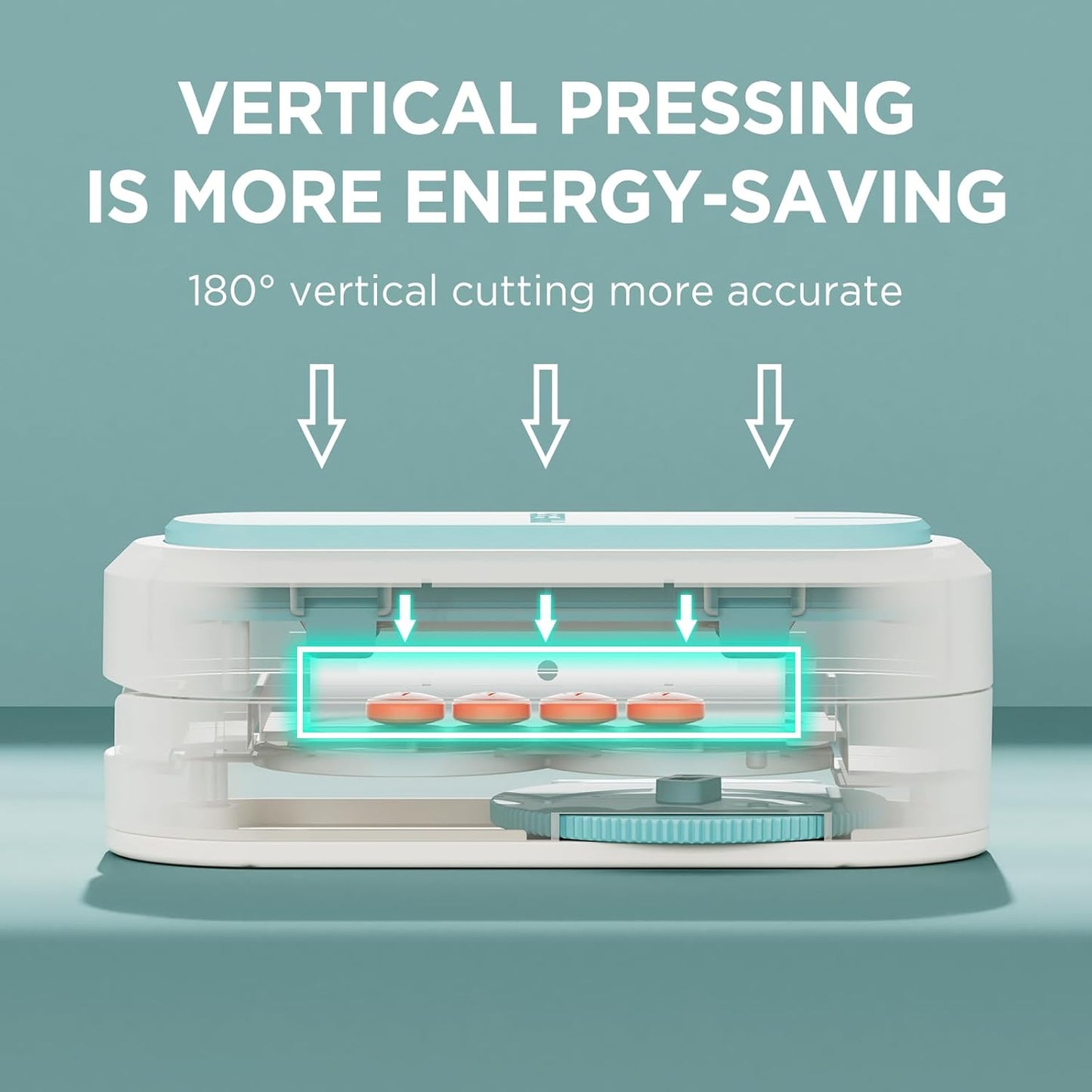 Pill Cutter Splitter for Small & Tiny Pills, Adjustable, Sharp Blade with Safety Guard (Blue)