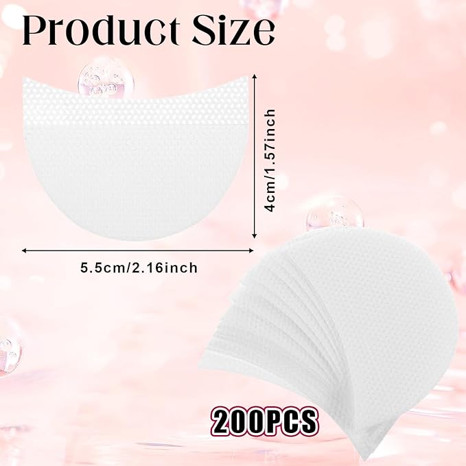 200PCS Eyeshadow Shields for Eye Makeup, Eyeshadow Shield Make up Tape for Eyelash Extensions, Eyeliner, Lip and Tinting