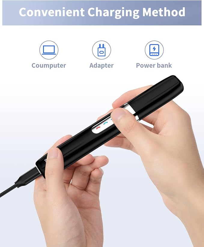 Eyebrow Trimmer, Electric Eyebrow Razor for Women Men, Rechargeable Painless LED Light Facial Hair Shaver Remover with Rinseable Blade for Face Lips Neck Leg