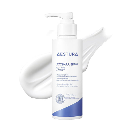 AESTURA ATOBARRIER365 Lightweight Korean Face Moisturizer with Ceramides | Strengthens Barrier, Fast-Absorbing Hydration, Suitable for Dry, Normal & Sensitive Skin, 150ML / 5.07 fl. Oz.