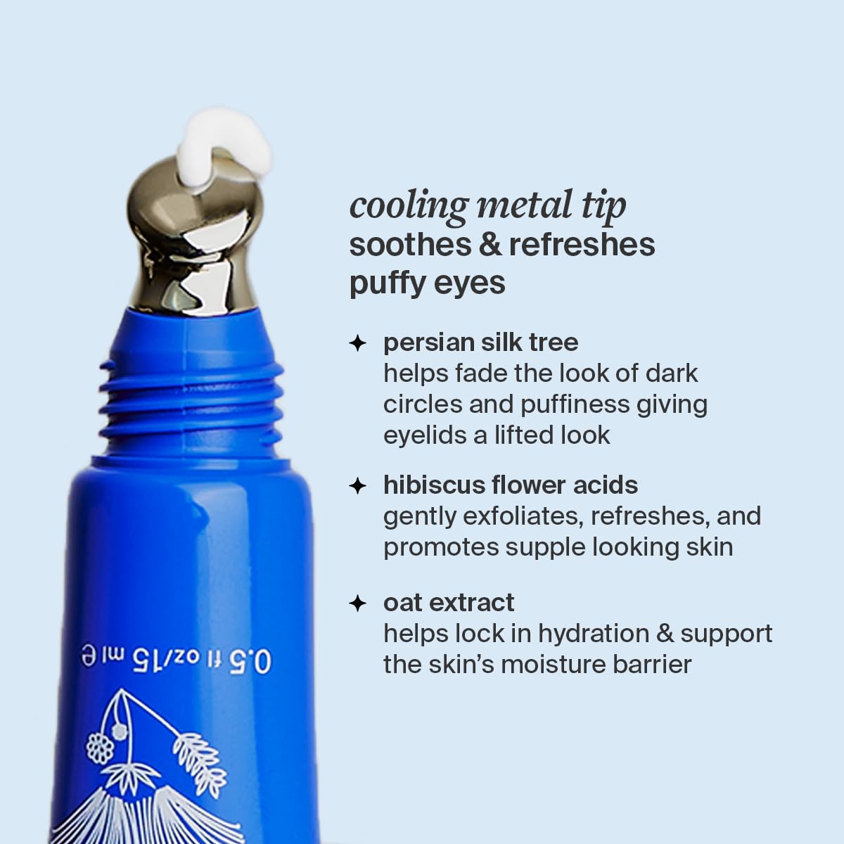 Revitalizing Eye Cream by Cocokind, Depuff & Reduce Fine Lines and Wrinkles, Cream for Firmer and Brighter Looking Eye Area, Hydrating with a Cool Metal Applicator Tip, 0.5 Fl Oz