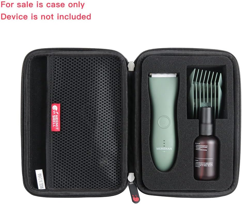 Hermitshell Hard Travel Case for Meridian - The Trimmer - Electric Body & Pubic Hair Trimmer