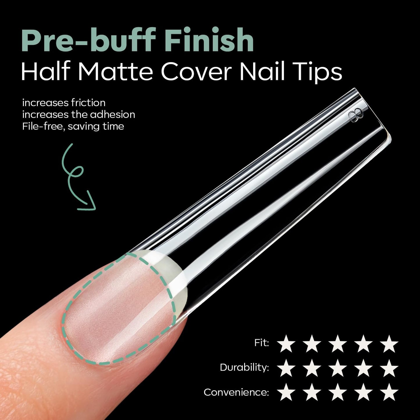 modelones Long Square Nail Tips, 3XXXL Straight Pre-shaped Soft Gel Tips Fake Nails False Acrylic Clear Full Cover Press on Extension Kit Gel Manicure DIY at Home 216PCS 12Sizes