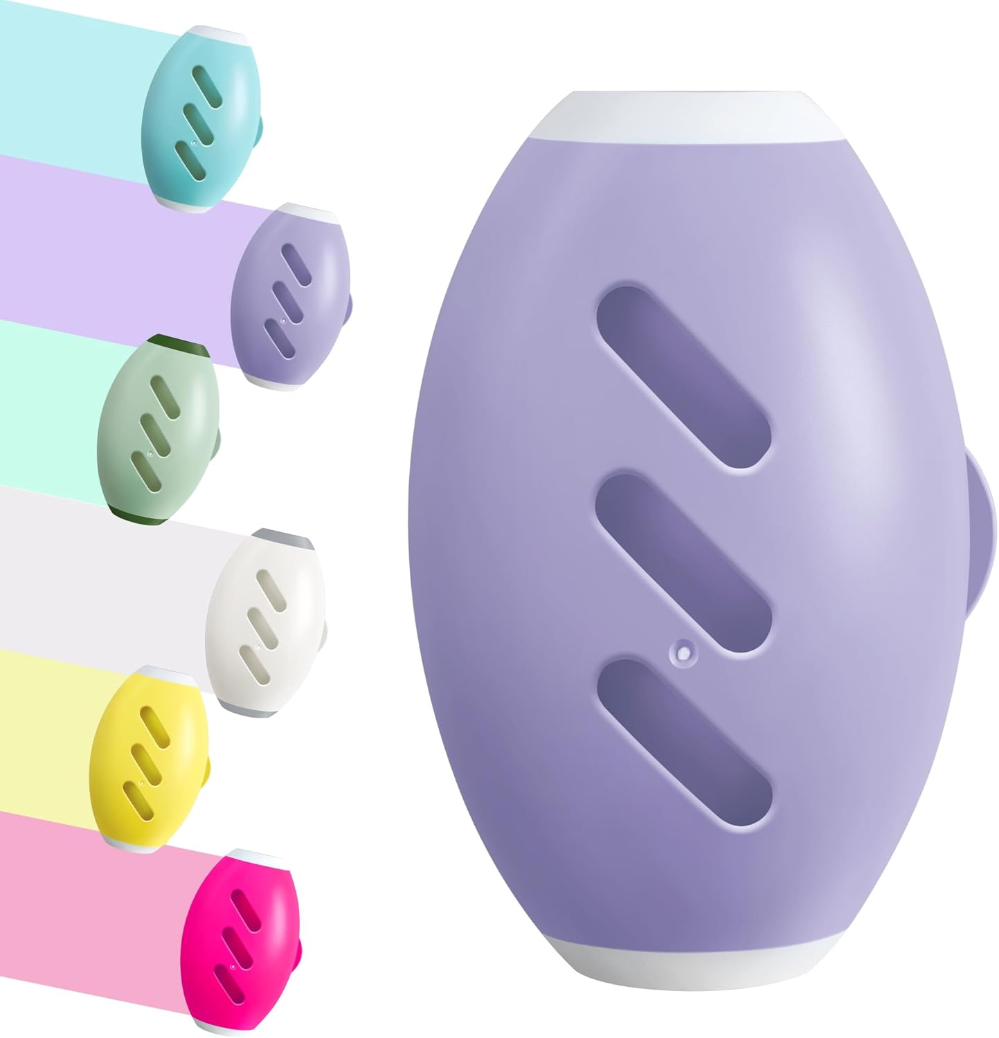 Washable Reusable Gel Lint Roller for Pet Hair，Portable Mini Dog Cat Pet Hair Remover for Clothes，Laundries ，Dust Fuzz Fur -Sticky Cleaner- Small Travel Animal Fur Removal Tool (Purple)