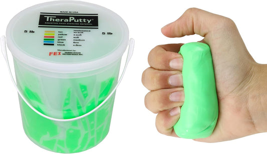 CanDo TheraPutty Standard Hand Exercise Putty For Rehabilitation, Exercises, Hand Therapy, Occupational Therapy, Hand Strengthening, Improve Motor Skills, Stress Relief 5-pound