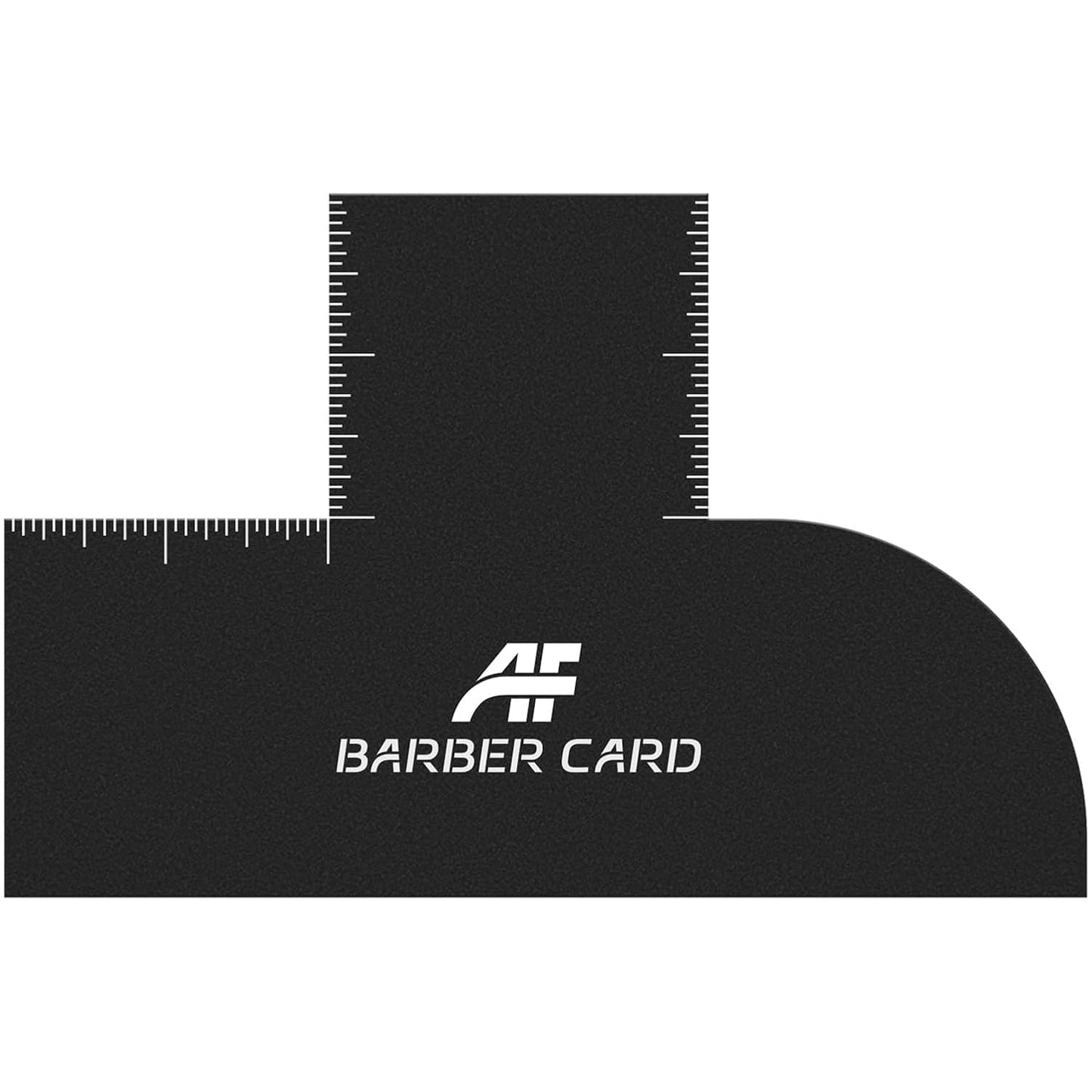Enhancement Card for Barbers with Measurement Indicators, Reusable Barber Line up Tool and Color Spray Edge Hairline Shaping Tool (Black, One-Size)